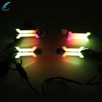 Luz de Circulación Diurna con Señal de Giro para Coche BMW, Luz de 12V para Blue-Tooth SRGBA Chasing DRL Angel Eyes X Concept