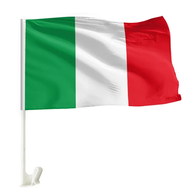 Bandera personalizada promocional 3x5ft al aire libre impresión digital de doble cara Bandera de Italia personalizada