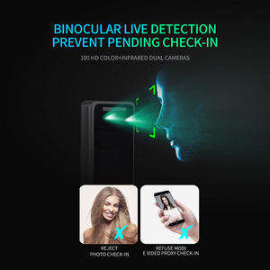 CUMU Face Attendance Machine Reconnaissance faciale Empreinte digitale IC Horloge visage Brosse Machine de contrôle d'accès disponible la nuit - Product Image 3