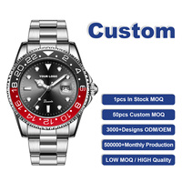 Personnalisez votre propre logo, service personnalisé, montre à quartz 1662 58835, faible MOQ, prix bas, livraison rapide, boîtier argenté pour le fond et le cadran de la montre