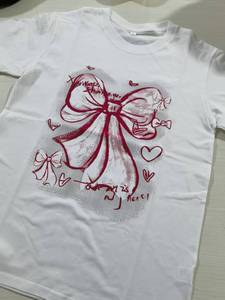 <span class=keywords><strong>Maglietta</strong></span> Estiva da <span class=keywords><strong>Donna</strong></span> con Fiocco, Manica Corta e Collo Tondo, Stile Casual Chic, Taglie S-3XL, Top Moda Femminile con Stampa Graffiti - Product Image 6