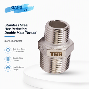 Raccord de tuyauterie hexagonal réducteur double filetage mâle en acier inoxydable forgé 304 BSP pour conduite d'eau et d'huile de yacht marin - Product Image 5