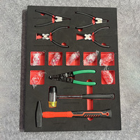 Ensemble d'outils de réparation mécanique EVA de 420 pièces, chariot à outils mobile de type chariot avec armoire à outils pour la réparation automobile