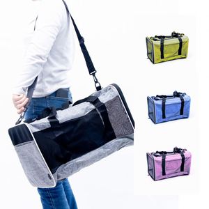 Bolsa de Transporte para Mascotas, Transpirable, de Malla, Plegable, Gran Capacidad, con Cierre de Cremallera, para Perros y Gatos, para Viajes en Interiores y Exteriores - Product Image 3