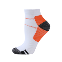 Chaussettes de compression tricotées pour soulager la douleur de la fasciite plantaire, antidérapantes, avec soutien de la voûte plantaire, soin de la cheville, chaussettes de course unisexes