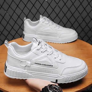 Custom Trendy Fashion <strong>White</strong> <strong>Sneakers</strong> for Men Casual Shoes Men Flat - Product Image 1