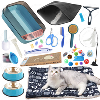 Kitten Supplies Kit de démarrage 34 PCS Ensemble d'essentiels pour chat et de trucs pour chat