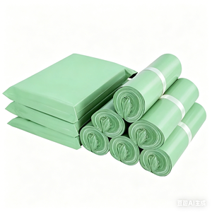 Recycled Material White Poly Mailers Eco Friendly Plastic Shipping Bags Bulk For European Market Environmental Packaging - Product Image 1