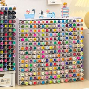 Marker <b>Pen</b> Holder For Kids Stationery Storage <b>Box</b> With Handle And Compartments Rectangle Multipurpose Portable 7 Layer Standing - Product Image 1