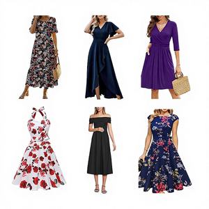 เดรสผ้าฝ้ายพิมพ์ลายลำลองสำหรับผู้หญิง ซื้อจำนวนมาก จัดส่งเร็ว หลายแบบ ผลิตจากกวางตุ้ง ขายส่ง - Product Image 1