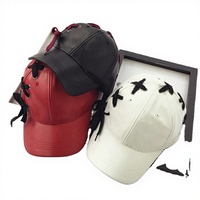 Casquette de baseball en cuir à 6 panneaux personnalisée avec logo, de haute qualité, unisexe, pour le sport, vente en gros