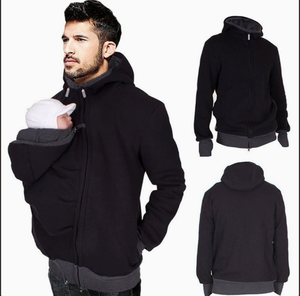 <span class=keywords><strong>Felpa</strong></span> <span class=keywords><strong>con</strong></span> Cappuccio in Velluto Caldo per Donne in Gravidanza, Taglia S-3XL, <span class=keywords><strong>con</strong></span> Tasca Porta Bebè, Giacca Invernale <span class=keywords><strong>con</strong></span> Zip - Product Image 4