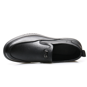 Chaussures décontractées en PU pour hommes, automne-printemps, pour mariage, à bout pointu, antidérapantes, à enfiler, avec soutien de la voûte plantaire, grandes tailles, pour le bureau et la carrière - Product Image 3