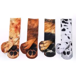 Động Vật Paw 3D In Socks Phi Hành Đoàn Phi Hành Đoàn Cổ Phiếu Dài Mềm Trẻ Em Giản Dị Dog Dễ Thương Vớ Bông