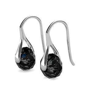 Boucles d'oreilles rondes classiques colorées <span class=keywords><strong>rose</strong></span> et bleu avec cristaux <span class=keywords><strong>Swarovski</strong></span>, boucles d'oreilles pendantes brillantes pour femmes, <span class=keywords><strong>bijoux</strong></span> pour femmes, fiançailles - Product Image 6
