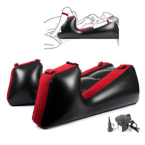Silla sexual flocada de PVC, muebles de rampa, almohada <span class=keywords><strong>DBSM</strong></span> Bondage, juguete sexual para parejas, sofá sexual inflable, cojín con Inflador de bomba eléctrica - Product Image 1