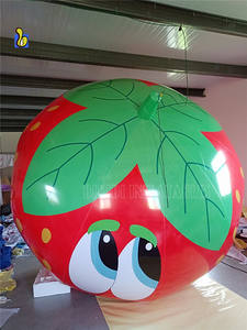 Schattige Opblaasbare Aardbei Cartoon, Aardbei Vliegende Ballon Voor Reclame - Product Image 2