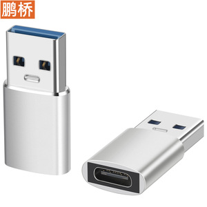 Pengqiao Usb 3.1 Male To <b>Type</b> <b>C</b> Female <b>Adapter</b> Aluminum Shell For Mobile Phone Otg Connector - Product Image 2
