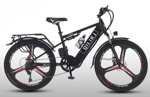 Vélos de montagne électriques 48V de haute qualité en gros, pneus de 26 pouces, loisirs urbains, longue autonomie, moteur à moyeu arrière, batterie au lithium - Product Image 3