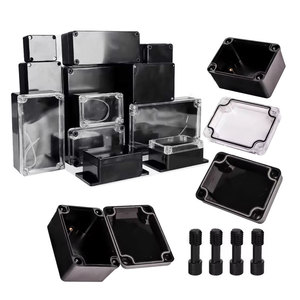 इलेक्ट्रॉनिक्स एनक्लोजर प्लास्टिक जंक्शन बॉक्स ओम कस्टम एब्स हैंडहेल्ड काले छोटे इलेक्ट्रॉनिक उपकरण मामले - Product Image 2