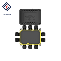 Boîtier de jonction étanche IP68 en nylon, connecteur de câble 10 voies pour éclairage LED de moto