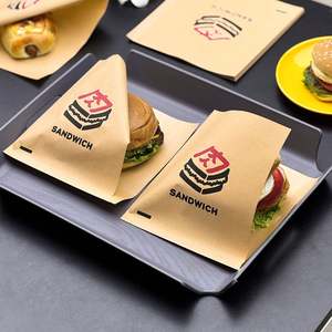 Bolsa de Papel Ecológica Personalizada para Comida Rápida, Resistente a la Grasa, Apta para Alimentos, para Papas Fritas, Pollo Asado, Comida para Llevar, Laminada - Product Image 4