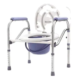 Orinal de equipo médico para adultos, silla de cama cómoda para ancianos