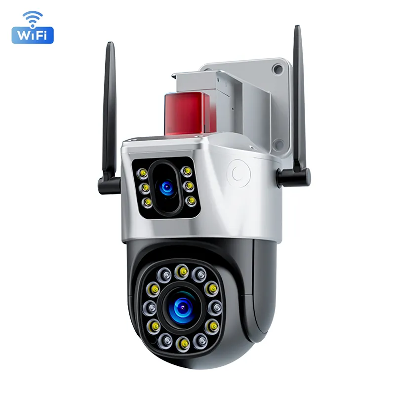 New Sale Dual Lens HD 3MP Smart CCTV Security Surveillance System Wireless Wifi IP PTZ Camera