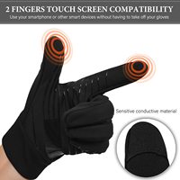 Gants d'hiver imperméables à écran tactile pour hommes et femmes, en acrylique, coupe-vent, gants thermiques chauds à écran tactile pour l'hiver