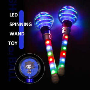 2026 Kreative RGB LED blinkende Spinner Zauberstab Stick 360 Grad rotierende Kugelform Umwelt freundliches weißes Weihnachts spielzeug für Kinder - Product Image 3