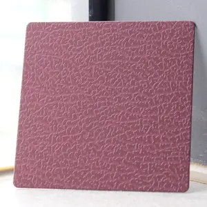 Embossed Stainless Steel Sheet Manufacturer Leather Pattern 304 Decorative Wall Panels Stainless Steel Embossing Sheet