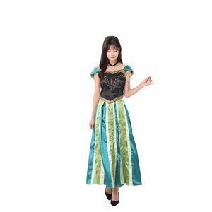 Dibujos animados personaje de nieve Cosplay <span class=keywords><strong>Deluxe</strong></span> <span class=keywords><strong>Anna</strong></span> <span class=keywords><strong>Deluxe</strong></span> vestido disfraz para Halloween chica carnaval fiesta - Product Image 2