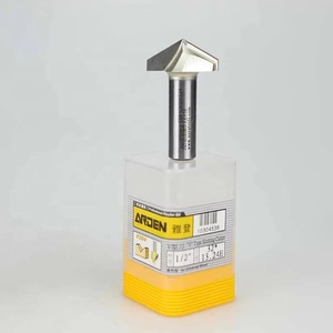 Joseph CNC Router Bit 2 <b>Flute</b> Carbide Endmill Wood Cutting Tools 3D V-Groove AlTin Coated 1/2 Shank 10-12 Helix ODM OEM Wood - Product Image 4