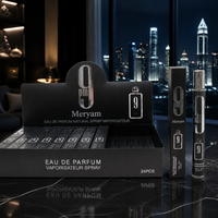 Coffret Cadeau Eau de Parfum pour Couples, Flacon en Verre Noir Jet, pour Bal de Promo, Pique-nique, Croisière, Remise de Diplôme, Parfum à Traces Tenaces