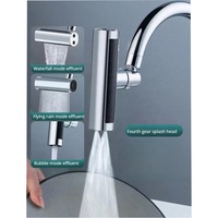 Mélangeur de tête de robinet de cuisine quatre modes de sortie d'eau du robinet barboteur accessoire de robinet buse d'extension