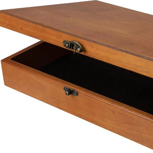WE Games Caja de <span class=keywords><strong>madera</strong></span> del Viejo Mundo con pestillo de latón Caja de recuerdo de <span class=keywords><strong>madera</strong></span> de Estilo Vintage para almacenamiento de joyas y baratijas, cereza clara - Product Image 1