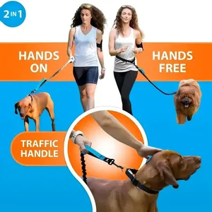 Adjustable <strong>Waist</strong> Dog <strong>Leash</strong> Belt, Retractable Hands-Free Reflective Pet Running <strong>Leash</strong>, Outdoor Jogging Walking Training Gear - Product Image 4