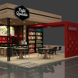 Stand d'exposition pliable et portable à montage rapide, service de personnalisation sur mesure, stand modulaire en bois pour exposition 20x20 pieds - Product Image 2