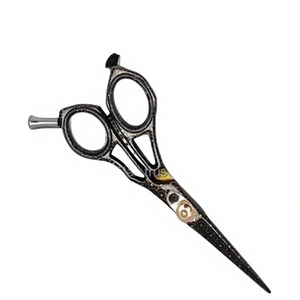 Professional Hairdressing Scissors Carbon Steel <b>Blade</b> Sharp Tip Right Handed Stainless Steel Handle Long Handle Salon <b>Barber</b> - Product Image 1
