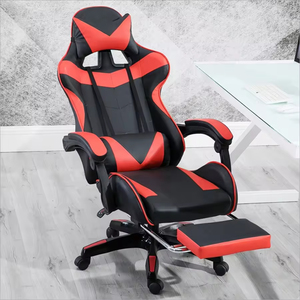<span class=keywords><strong>Silla</strong></span> <span class=keywords><strong>de</strong></span> Juego para PC <span class=keywords><strong>de</strong></span> Cuero Ajustable y Cómoda con Reposapiés - Product Image 6