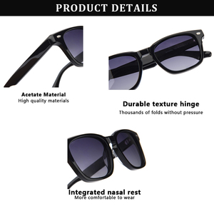 Tendencias de Moda, Listos para Enviar, Lentes de Sol Ovalados, Protección UV, Montura Gruesa de Acetato Vintage, Gafas de Sol de Diseñador - Product Image 5