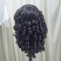Perruque à fermeture en dentelle 5x5 à double trame, boucles Pixie, cheveux vierges bruts, vente chaude en gros
