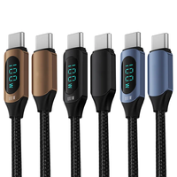 Cable de Datos Tipo C Trenzado de Alta Calidad al por Mayor, 1m, 100W, 48V, 5A, Carga Rápida, Transferencia de 480Mbps, Cargador Múltiple para Computadora