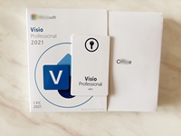 Visio 2021 Pro Perakende Kutusu Anahtar Kartlı Lisans MS Visio Professional 2021/2024 Bağlı Lisans Ömür Boyu Çevrimiçi Aktivasyon PC için