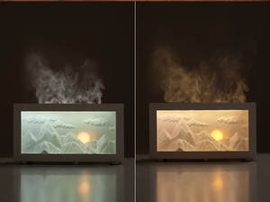 Diffuseur d'arôme flamme de cheminée commercial pour la maison, l'hôtel et le bureau – Humidificateur d'ambiance à effet flamme - Product Image 6