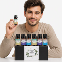Penjualan Lintas Negara 16 Aroma Set Minyak Esensial Formula Khusus Kemasan Label Pribadi Minyak Aromaterapi Grosir