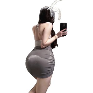 Vestido de encaje con tirantes para mujer, sexy y elegante, con almohadillas para el pecho, cuello bajo, ajustado, para primavera y verano - Product Image 2