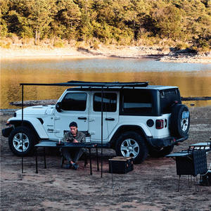 Auvent latéral de voiture en aluminium ultra mince et léger, <span class=keywords><strong>abri</strong></span> solaire pliable et compact pour camion tout-terrain 4WD SUV Overland Camping Shade - Product Image 5