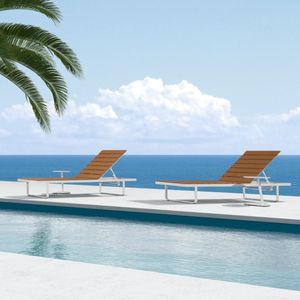 Meubles <span class=keywords><strong>de</strong></span> <span class=keywords><strong>jardin</strong></span> Chaise longue d'extérieur en aluminium Chaise longue pour hôtel Beach Villa - Product Image 6