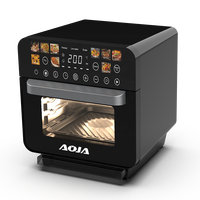 Four à Friture à Air Chaud Numérique Grande Capacité 12L 2200W avec Fonction Vapeur, Fenêtre Visible et 9 Menus Colorés pour Appareil de Cuisine Domestique
